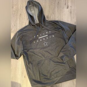 NFL Dallas Cowboys Gray Hoodie Size Large